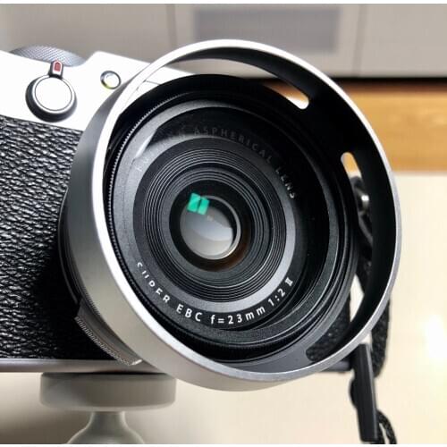 4In1 Accessories Compatible For Fujifilm Fuji X100 X100s X100t Camera Lens Adapter + Lens Hood + 49mm UV Filter + 49mm Lens Cap