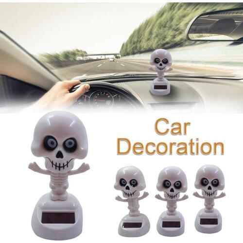 Car Solar Powered Dancing Animal Swinging Animated Bobble Dancer SSkull Innovative Solar Powered Car Decoration