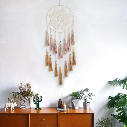 Nordic style dream catcher hand woven tapestry wedding bedroom living room wall hanging