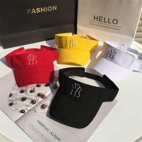 New Summer Sports Era Sun Women Hat Mens Cap Adjustable Cotton Visor UV Protection Top Air Empty Tennis Golf Running Sunscreen