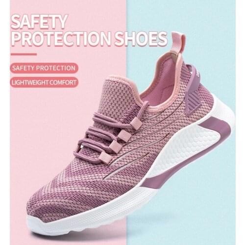 Safety Shoes Women Steel Toe Shoes Men Work Sneakers Safety Shoes Men Lightweight Work Boots Indestructible Work Shoes Unisex