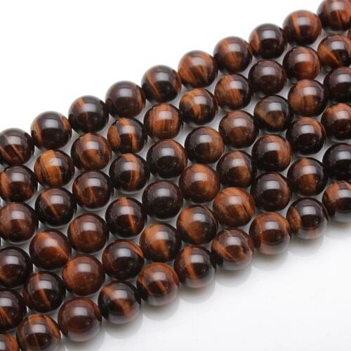 Natural Red Tiger Eye AAA Fine Gemstone 6 8 10 12mm Round Loose Beads Accessories Necklace Bracelet Earring DIY Jewelry Making