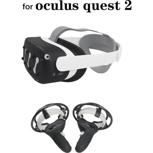 Face Eye Mask + Half Glove + Anti-collision Bumper + Front Cover Handle Protective Cover Case for Oculus quest 2 VR Accessories