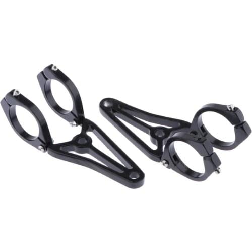 Motorcycle Black 41mm Turn Signal Clamps Headlight Mount Bracket Fork