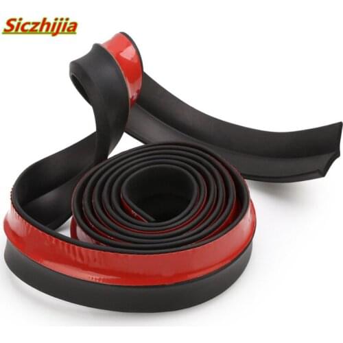 2.5m soft black rubber bumper front lip protector for Chery Tiggo Fulwin A1 A3 QQ E3 E5 G5 V5/EMGRAND EC7 EC7-RV EC8