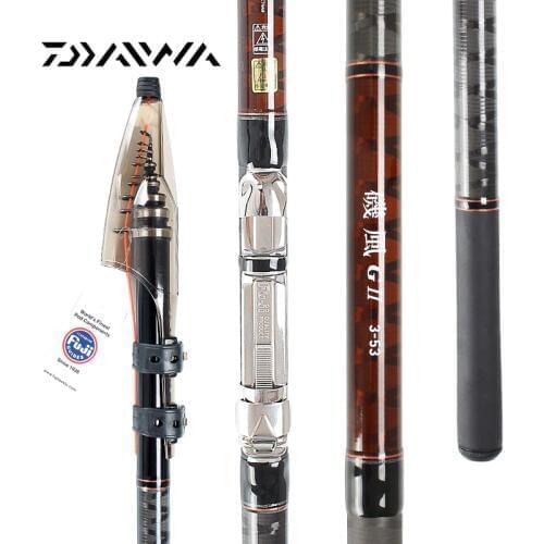 Original Japan Daiwa LIBERTY CLUB G2 R2-530 Fishing Rod FUJI Rings Reel Seat Carbon Fiber Body Rock Fishing Rod Tackle