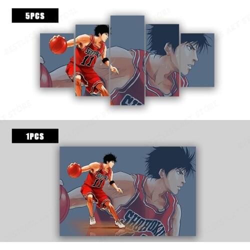 Japanese Basketball Cartoon Slam Dunk Posters Canvas Anime Poster Home Decor Wall Sticker Bar Cafe Decorative Painting