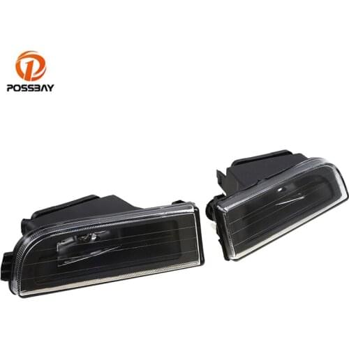 POPSSBAY Car Front Lower Bumper Fog Lamps Clear Lens Housing Fog Lights Cover Car Replacement for BMW E38 7-Serise 1995-2001