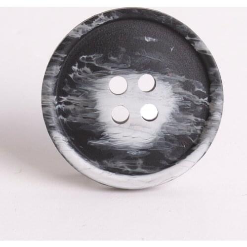 Ankanaturel Polyester Button Matte Wood Look 4 Holes Brown Cream Black Grey Buttons for Jackets Dresses Cardigans