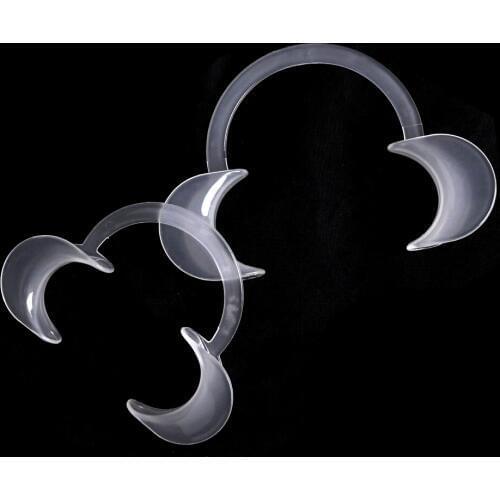 2pcs Whitening Lip & Cheek Retractor Dentist Mouth Opener Repeat Use C Type Autoclavable Dental Teeth