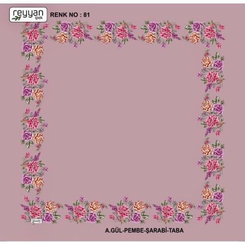 REYYAN SILK OYALIK WRITING (NEW QUALITY)-12967 - RENK-81