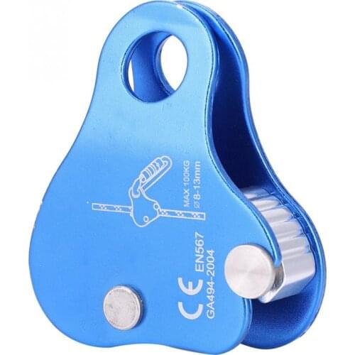 Rock Climbing Pulley Descender Safety Rope Quickdraw Gripper Outdoor Climbing Rope Grab Lock Mountaineering Safety Equipment