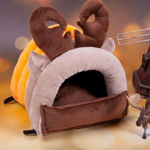 Warm Cute Small Pet Animals Bed Dutch Pig Hamster Cotton Nest Hedgehog Rat Chinchilla Guinea Habitat Mini House