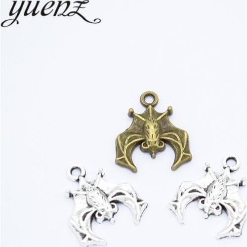 YuenZ 15pcs Bat Charms DIY metal charm for jewelry making 20*17mm D545