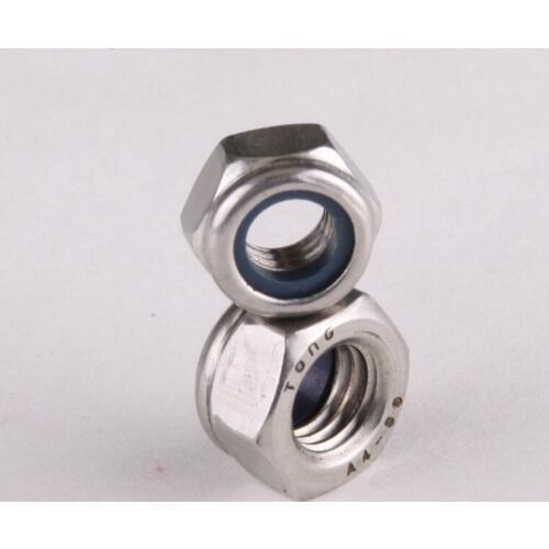 2PCS 316 A4-80 Nylon Locknuts / Self-Locking Nut / Lock Nut M12 GB889