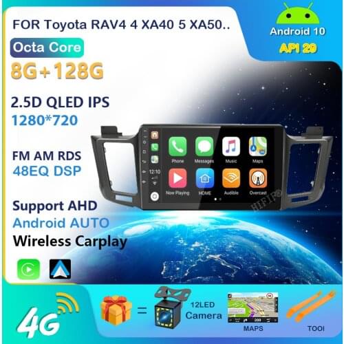 Android 10 For Toyota RAV4 4 XA40 5 XA50 2012 - 2018 Car Radio Multimedia Video Player Navigation GPS No 2din 2 din dvd