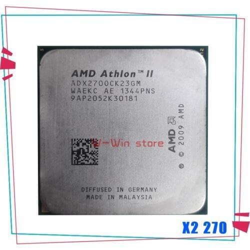 Free shipping for AMD Athlon X2 270 3.4GHz Dual-Core CPU Processor ADX270OCK23GM Socket AM3 938pin