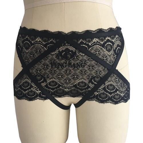 Body Harness Garter Belt Stockings Panties Sexy Cosplay Lace Harness Women Fetish Bottom Briefs Bondage Leg Garter Lingerie Wear