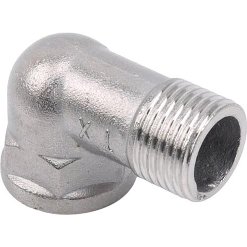 Household Small Tool Elbow 90 Degree Angle Tube Installation Practical Stainless Steel Male Thread Connector
