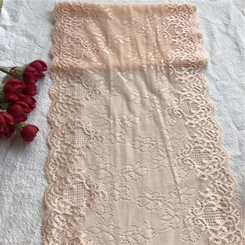 Elastic Stretchy Chiffon E2832 Polyester Lace Ribbon Lace Trim Diy Apparel Sewing Fabric18.5CM