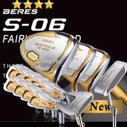 Golf club HONMA S-06 4 star set full set HONMA S-06 golf club graphite or steel shaft without bag head cover