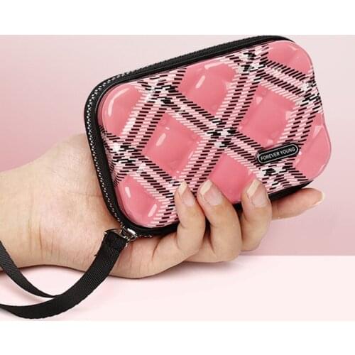 2021 New Small daisy print Coin Purse Earphone Storage Bag Heart-shaped Coin Purse Key Coin Bag handbag кошелек женский manga