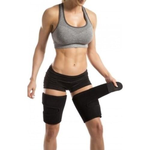 New Woman Leg Shaper Sauna Sweat Thigh Calories off Warmer Slender Slimming Legs Fat Thermo Neoprene Compress Massage Belt