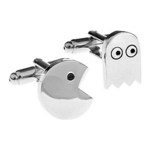 Packman&Ghost Pacman Cufflinks Retro Game Snake Cufflinks Personality Likes to Play Games Mens Gifts