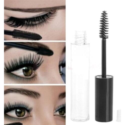 1pcs 10ml Empty eyelashes tube mascara tube vials bottle Tool Fashion For Castor Oil DIY Mascara Container Set With Silver Cap