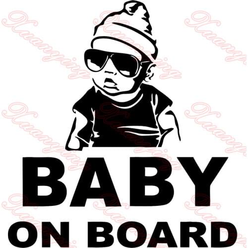 Baby on Board Sticker Boy Child Window Car Van Bumper Warning