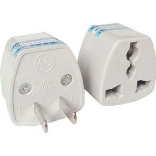 Universal Travel Power Plug Adaptor us to US USA EU AU EURO uk Slim 2Pin-XN NEW