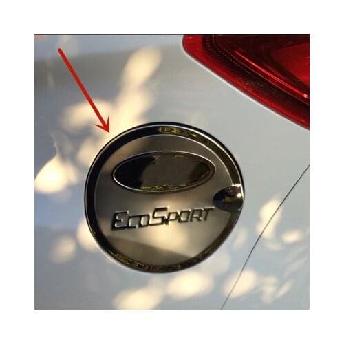 For Ford Ecosport 2013-2019 High-quality stainless Fuel tank cover board Fuel tank cap sticker Scratch protection Car styling