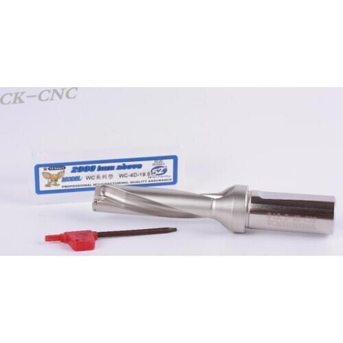 Hight quality WC-4D-19.5 C25 U drill indexable drill CNC TOOL 19.5mm-4D Machining length=78mm for WCMX030208 insert