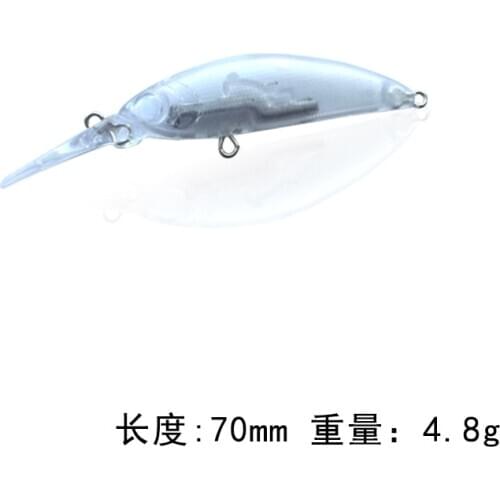 10 piezas de cebo en blanco manivela lápiz Min cebo de pez sin pintar cebo cuerpo de pesca cebo 4.8g 5.8g 2.9g