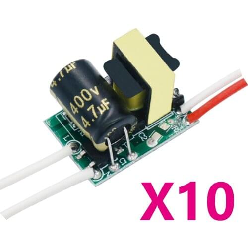 10PCS LED Non-Isolated Driver 5W-40W 115mA 220mA 20-182V LED Power Supply AC175-265V LED Lighting Transformers For LED Blub lamp