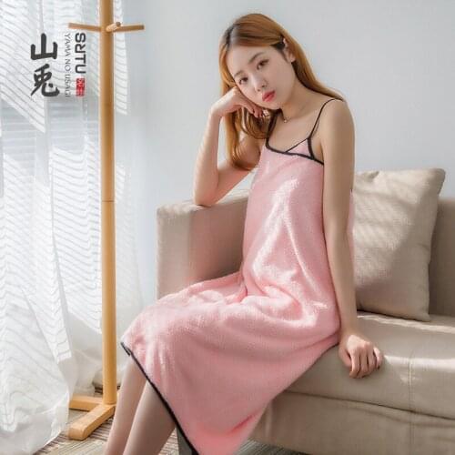 2021Ladies sling tube top, bath towel, bath skirt, soft and strong water-absorbent bath skirt, can wear a variety of bath towels