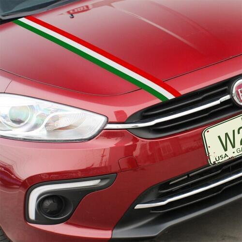3 Sets Customization ITALY COLOR Sport Car Covers Stickers Decal Car-Styling For fiat 500 grande punto bravo doblo panda