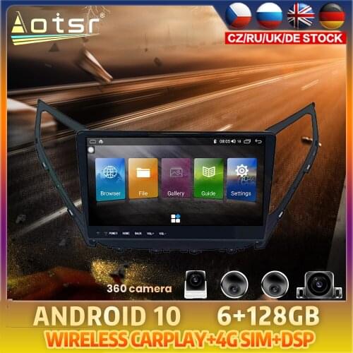 Android 10 4GB For Hyundai Azera 2014 - 2015 Carplay Car DVD GPS Coche Navigation Auto Radio Stereo Multimedia Player HeadUnit