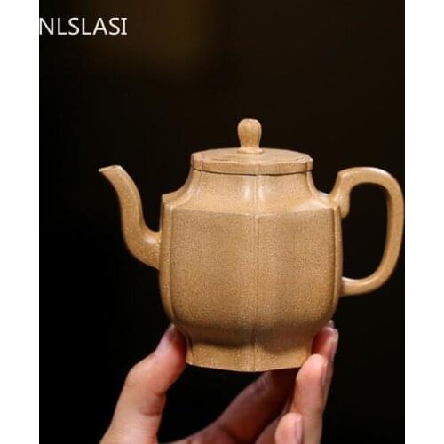 Authentic Yixing Handmade Tea Pots Purple Clay Teapot Raw Ore Section Mud Beauty Kettle Chinese Tea set Customized Gifts 190ml