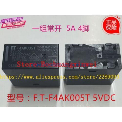 Free Shipping F4AK005T FTR-F4AK005T F.T-F4AK005T 5V FT F4AK005 5A 5VDC POWER RELAY