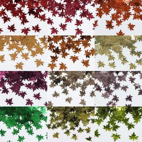Maple Leaves Sequins For Epoxy Resin Mold Fillings Silicone Mold Crystal Mud DIY Accessories Christmas Nail Art Glitter Flakes