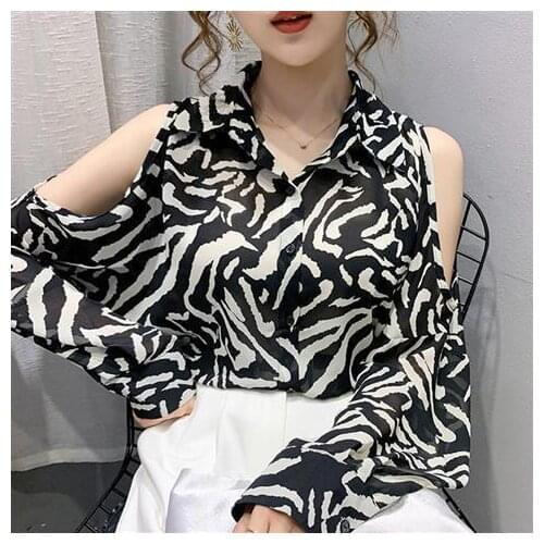 Blouse Women White Chiffon Shirt Womens Shirt Long Sleeve Summer Loose Drooping Top Blusas Ropa De Mujer