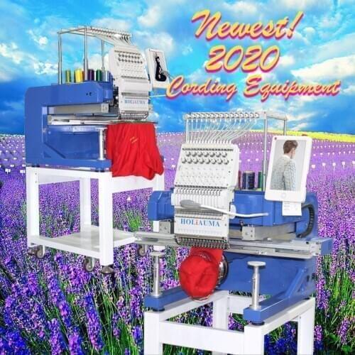 HOLiAUMA Brands Computerized Single Head tshirt logo custom Embroidery Machine with table monogram barudan used machine prices