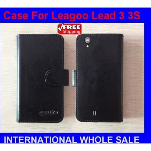 Lead 3S Leagoo case High Quality Fashion Wallet Stand Flip Cover Leather for Leagoo Lead 3 3S case +tracking number