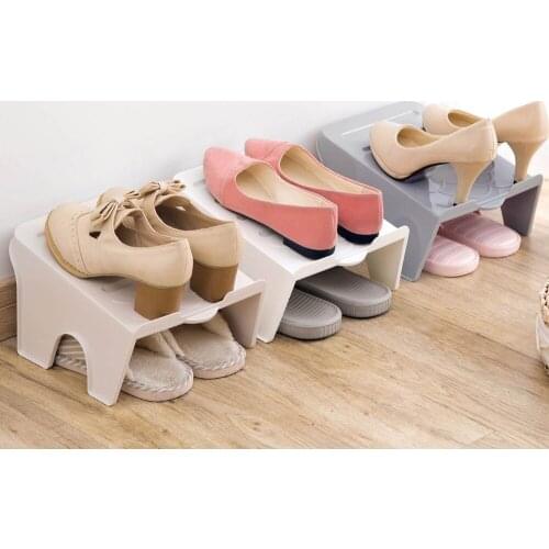 Living Room Double Shoe Rack Dormitories Cabinet Organizers Down Bunk Storage Shelf Bedroom Shoe Organizer