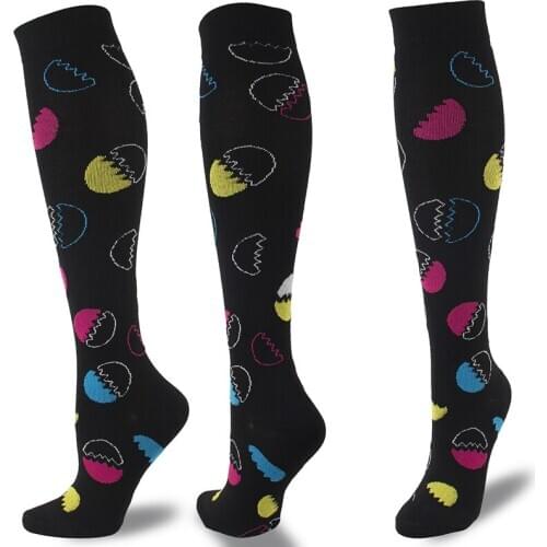 Unisex Elastic Outdoor Compression Womens Slim Beauty Leg Breathable Fitness Sports 20-30mmHg Graduated Protect Feet Socks