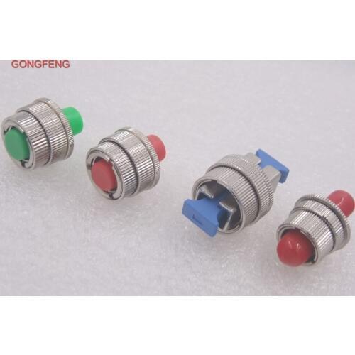 GONGFENG 8PCS Hot New Fiber Optic Connector Adapter ST SC FC Coupling Flang Mechanically Adjustable Attenuator Special wholesal