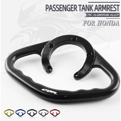 JDSOON For HONDA CBR600RR Hornet Passenger Handgrips Hand Grip Tank Grab Bar Handles Armrest LOGO CBR600RR