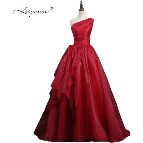 Leeymon Womens One Shoulder Evening Dresses