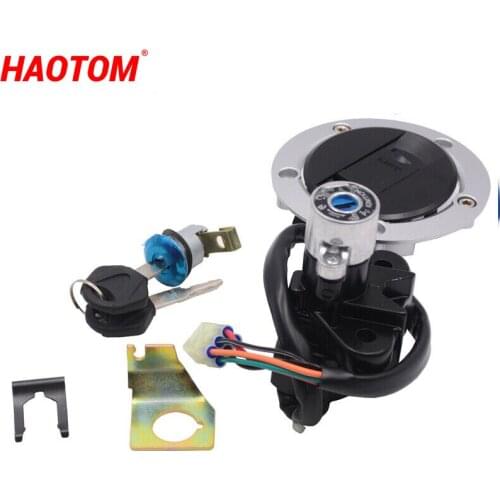 Lgnition Switch Gas Tank Cap W Seat Lock Key Set For Suzuki TL1000R TL1000S GSX600F GSX750F GSX1200 GSXR600 97-00 GSXR750 93-99X